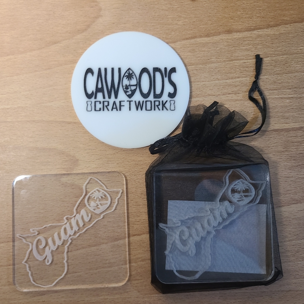 Clear Acrylic Coasters (4 pc Set)